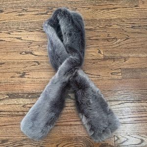 Restoration hardware faux fur neck scarf